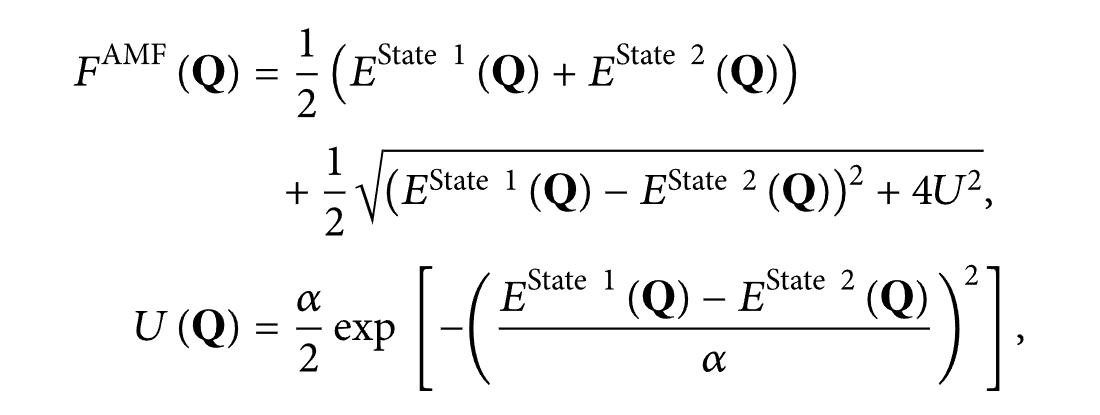 Avoiding Model Function（AMF）の数式とパラメータ